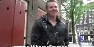 Amateur guy and pimp search for hooker in Amsterdam