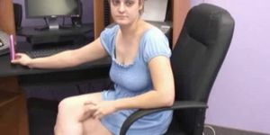 Big titted girl uses a toy on her meaty puss puss  FM14