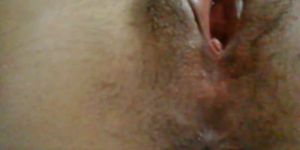 closeup dripping wet orgasm - strong contractions at th