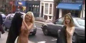 2 girls naked in English country town