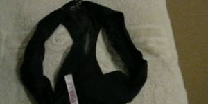 cumming again in step daughter's black panty
