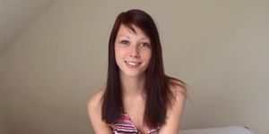 Skinny danish cutie's first anal on cam