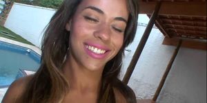 Gorgeous brazilian mamita enjoys sex