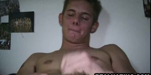 Frat boy sucks cock and gets fucked in the ass