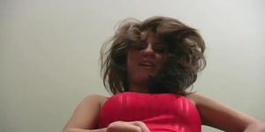 Staggering girl and vagina is about to have an orgasm