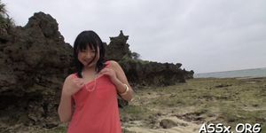 Salacious asian megumi haruka with round tits blows wel
