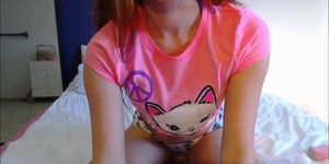 Naughty teen shows us what she must never do