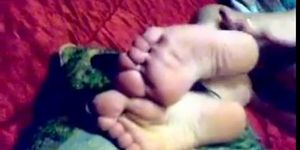 Sexy red toenails