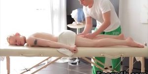 Amazing teen body massage table
