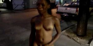 Black girl nude in public