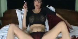 mature slut with a cigarette
