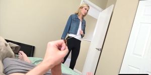 Tight blond stepsis Haley Reed gets nailed in many pose
