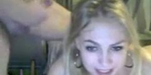 Hot girlfriend sucks and fucks boyfriend on cam