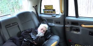 Cab driver bangs trimmed cunt blonde