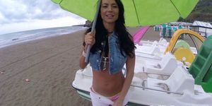 Franceska Jaimes loves anal fucking in public