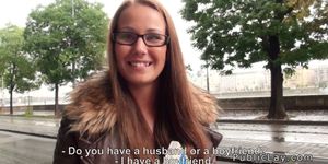 Hungarian babe from the street fucked pov in flat