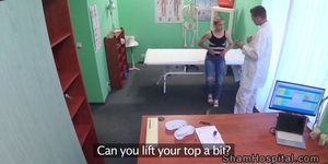 Small tits patient gets doctors dick