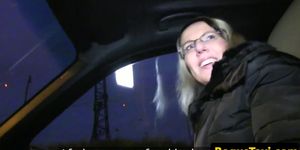 Sweet eurobabe fucked by lucky cabbie