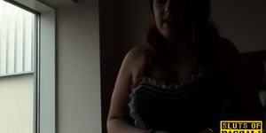 Chubby brit maid Lucy pussyfucked