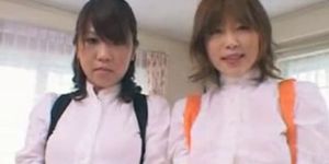 bt japs in schoolgirl jumpers ffm covered in lotion par