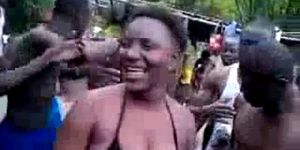 african slut get fucked on public
