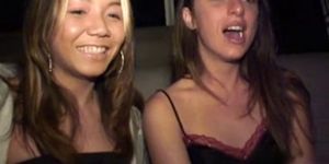 Horny girls in a car RO7