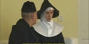 Sassy blond nun takes sexual punishment in the monaster