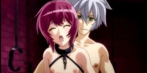 Captive shemale anime cutie standing assfucked