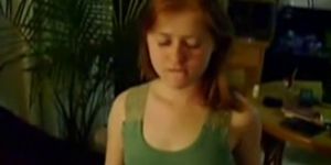 Cute Young Redhead Sucks And Gets Facial
