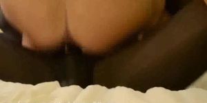 Hotwife fucked to moaning orgasm and BBC creampie