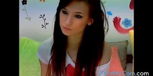 Gorgeous amateur facebook babe anal on webcam