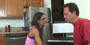 Amateur teen fucks her piano teacher