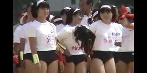 90s Japanese high school sports festival dance
