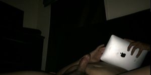 Jacking off and watching porn