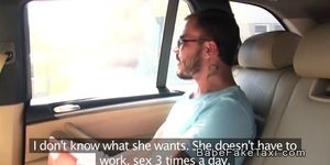 After broke up dude bangs sexy cab driver