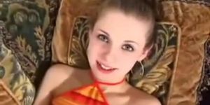 Skinny Smiling Teen Fucked and Creampied