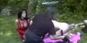 Outdoor Lesbian Fetish Play