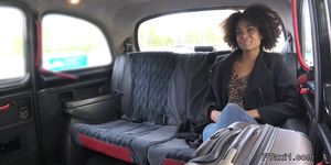 Czech taxi driver bangs ebony babe