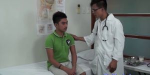 Asian doctors ass exam for teen twink