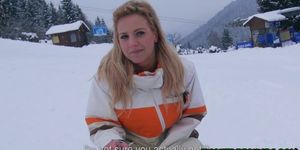 Banging in the cold air of ski hills with Nathaly Teges