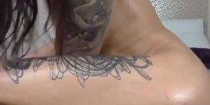 Amazing Czech Tattooed Teen dildoing  her wet pussy