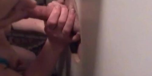 Glory Hole Surprise Premature Cum