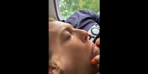 backseat blowjob