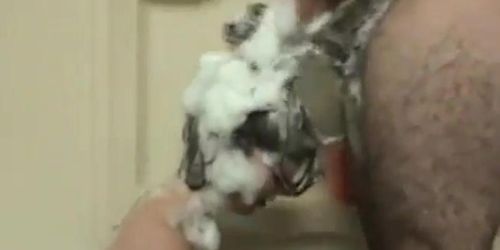 Hottest Shampoo Hairjob  cum in hair