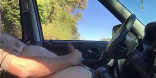 Daddy in the car play and cum