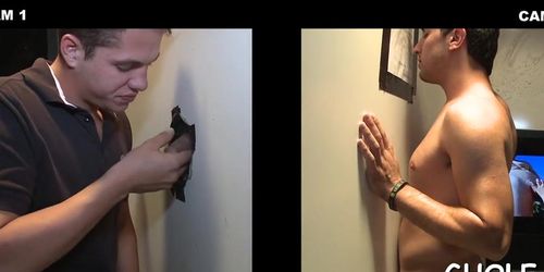 Gloryhole cock deepthroating