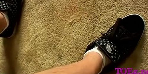 Gay foot fetish at home