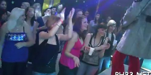 Tons of group sex on dance floor