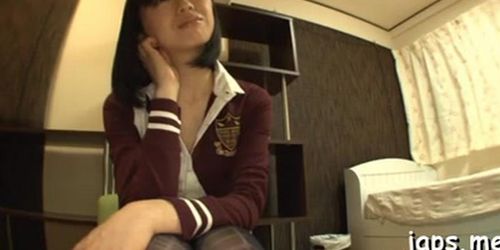 Attractive nipponese maki amamiya fucked on cam