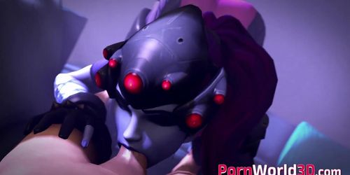 Overwatch Nice Widowmaker Sucks a Big Cock 3D Animated Collection